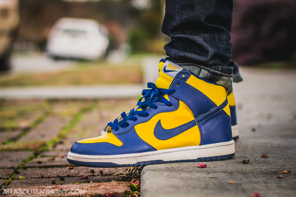 dunk high michigan stockx