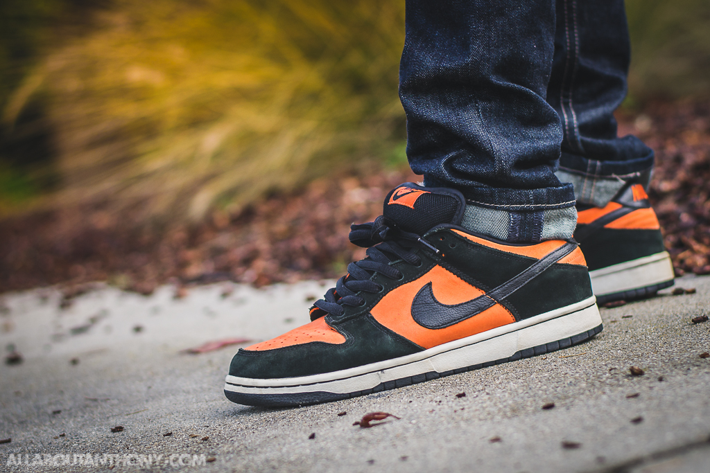 nike sb dunks orange box
