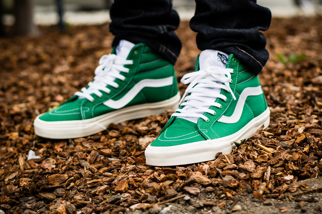 Vans hi green sales