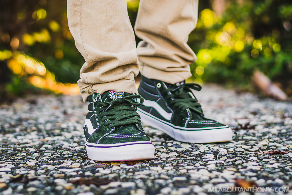 vans sk8 mid on feet