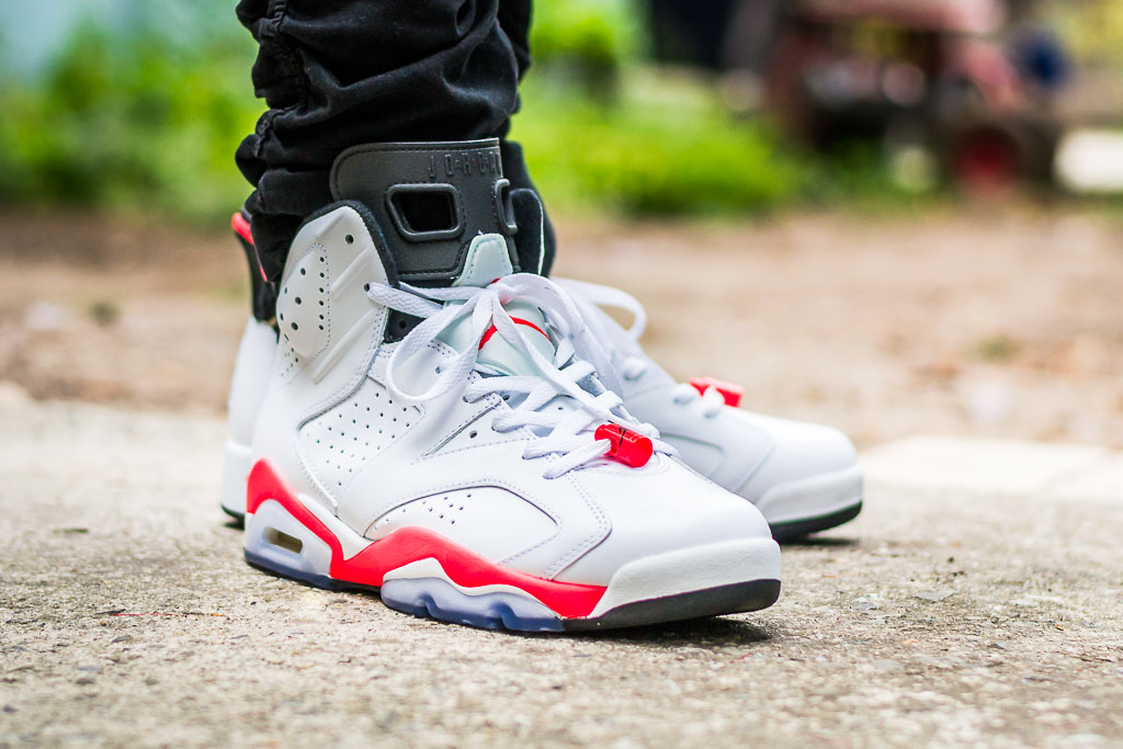 infrared 6 jordan white