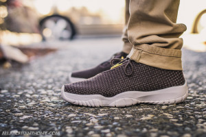 Air Jordan Future Baroque Brown on feet