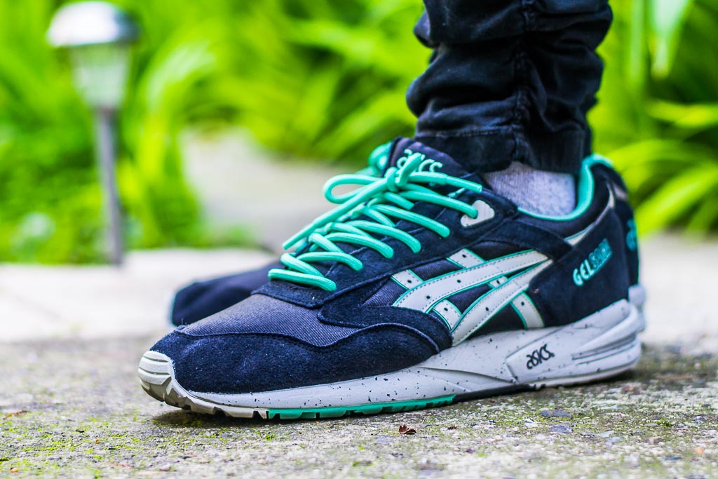 asics gel saga on feet