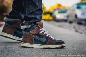 Nike Dunk High SB Paul Brown on feet