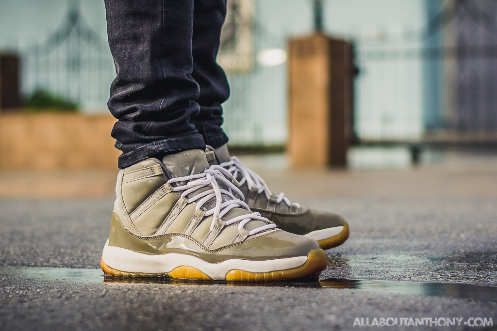 jordan 11 cool grey on feet