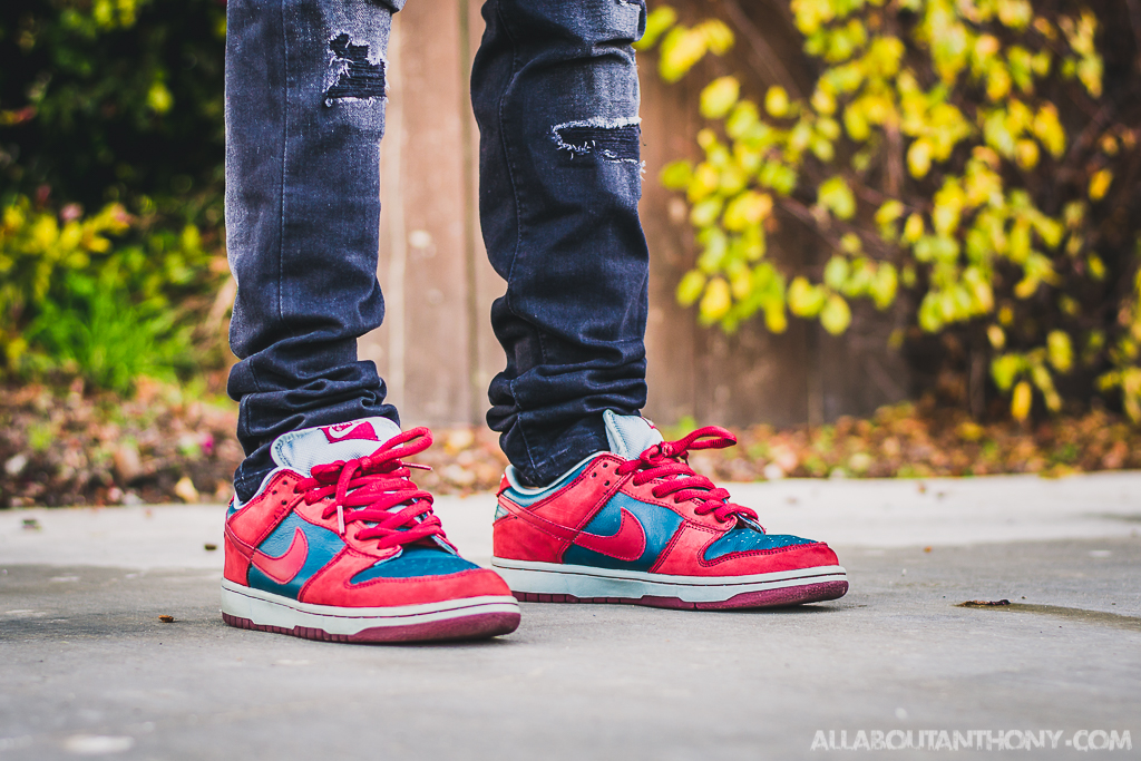 nike shark dunks on feet