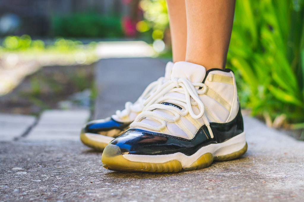 concord 11 jordans on feet