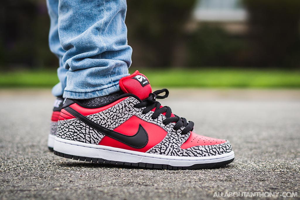 nike sb red cement