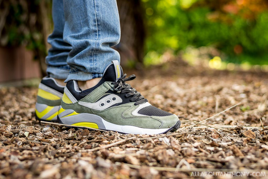 saucony grid 9000 green