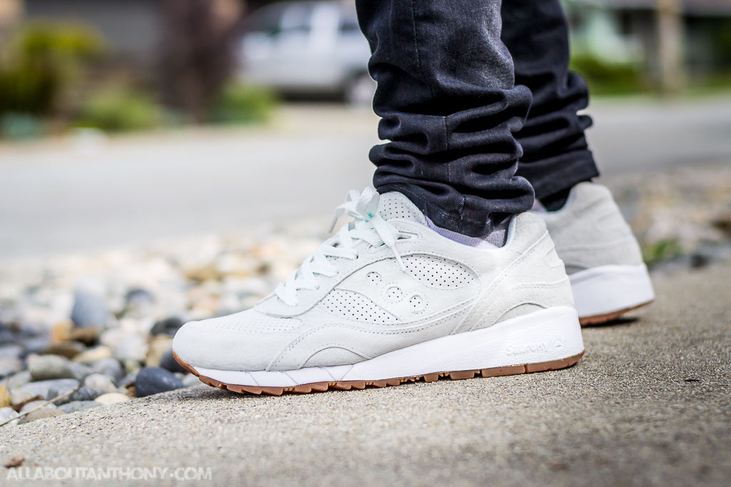 Saucony Shadow 6000 Irish Coffee Pack Cream On Feet Review