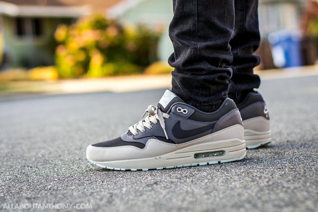 experimental Resolver Culpable Nike Air Max 1 Leather Dark Ash On Feet Sneaker Review
