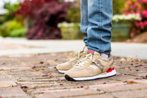 Saucony Shadow Original Beige and Red