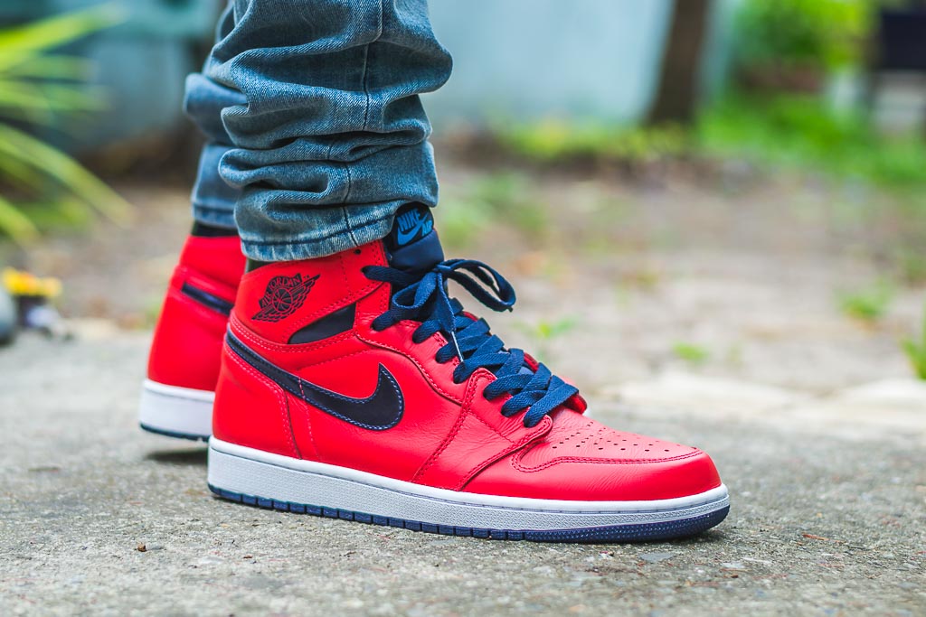 Nike Air Jordan 1 Letterman On Feet 