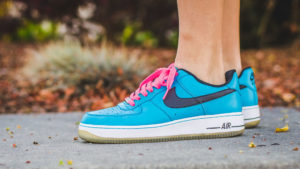 Nike Air Force 1 ID South Beach on feet