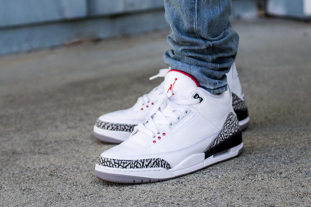 jordan cement 3 on feet