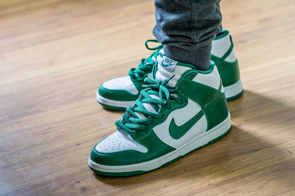 green white dunk high