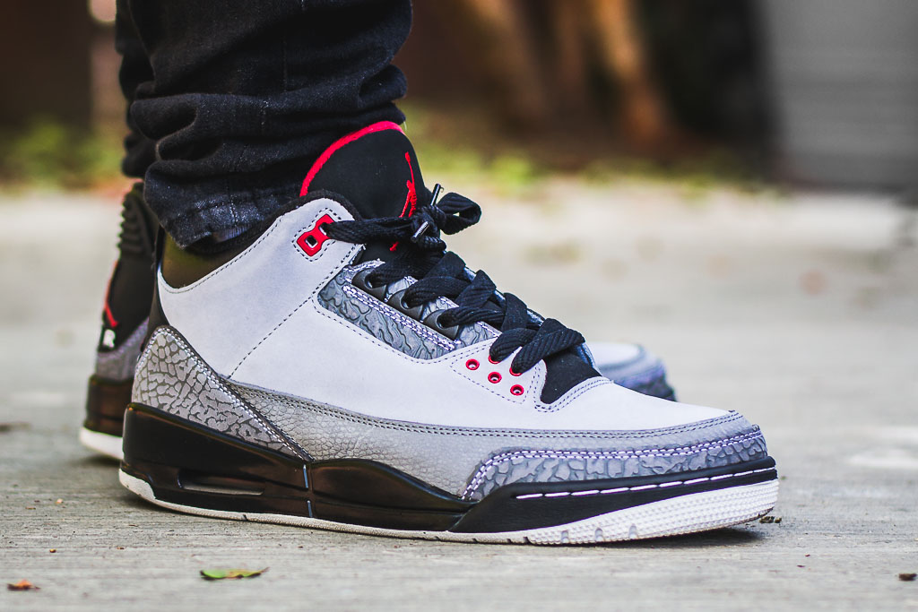 jordan 3 infrared on feet