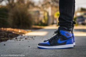 jordan 1 royal on feet