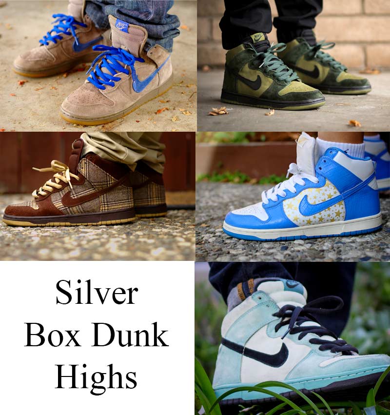 sb dunk silver box