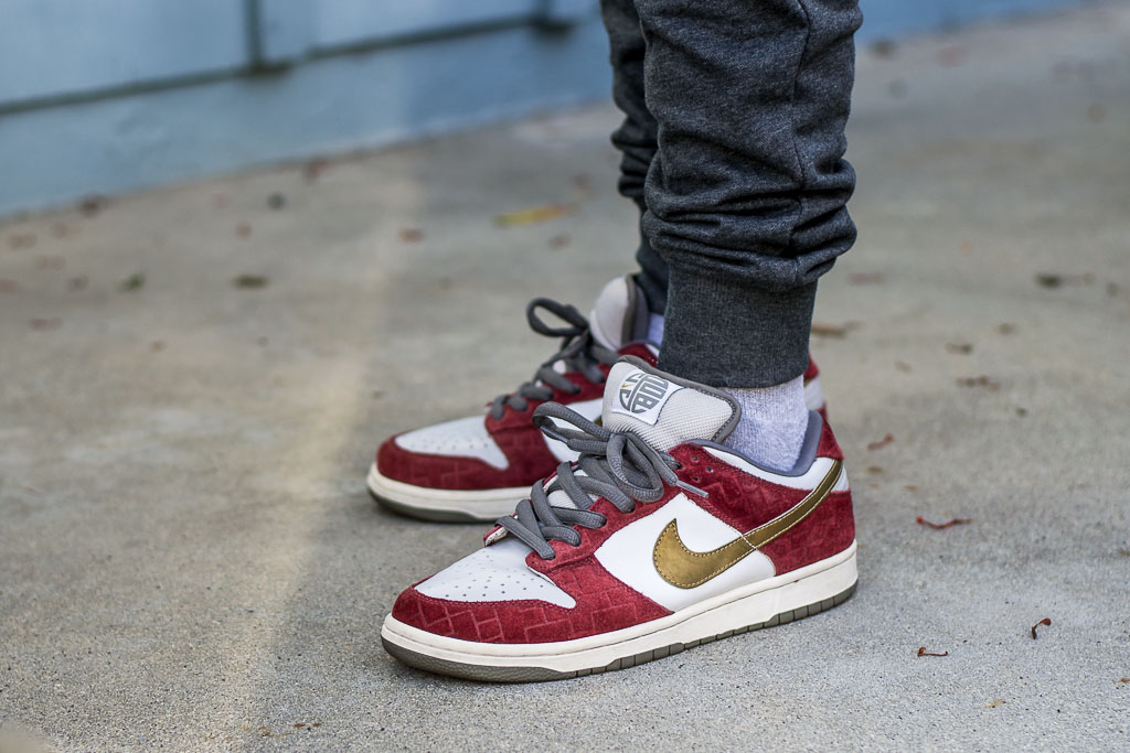 nike dunk sb low on feet