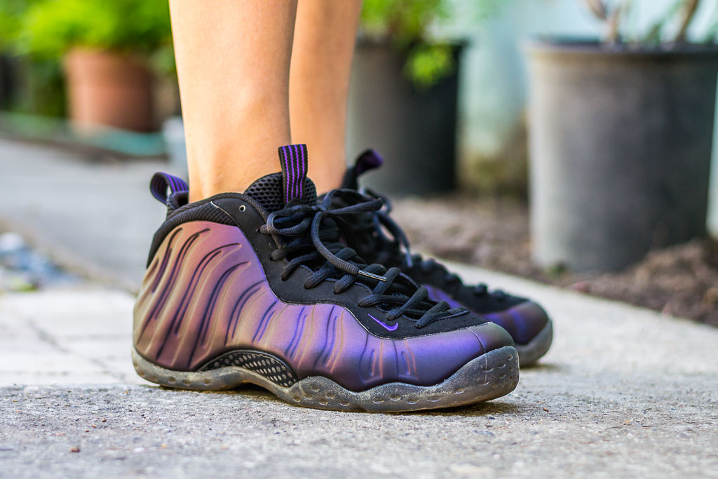 eggplant foamposite outfit