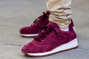 Packer Exclusive Saucony Shadow 6000 Burgundy Suede WDYWT On Feet (1)