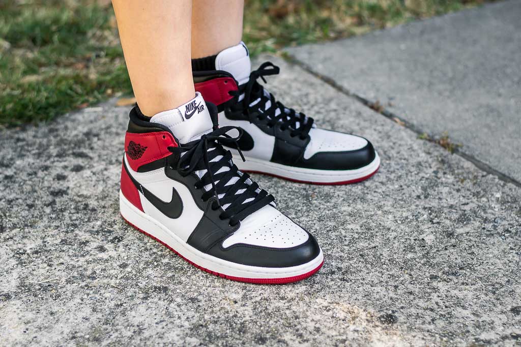 jordan retro 1 high og on feet