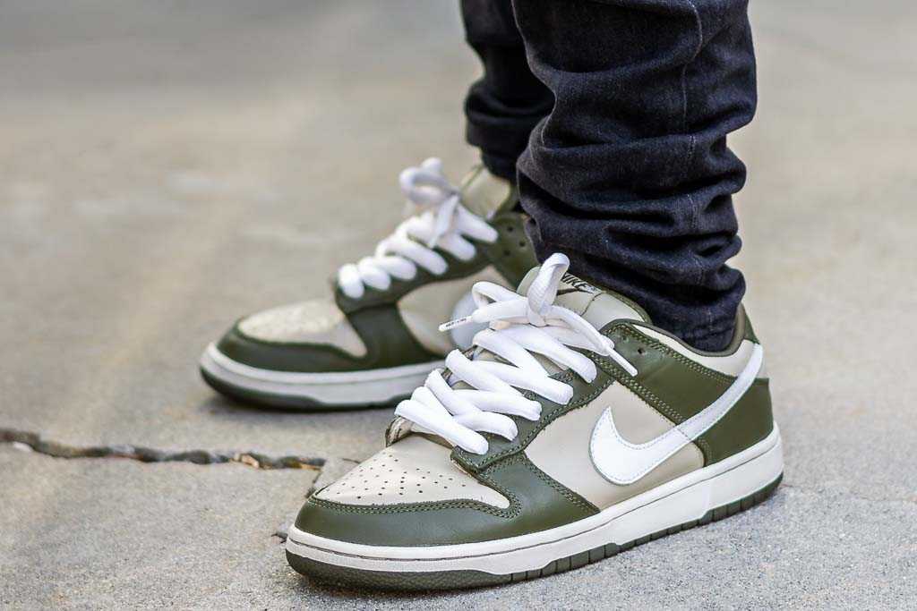 Nike Dunk Low Pro B Olive On Feet Sneaker Review