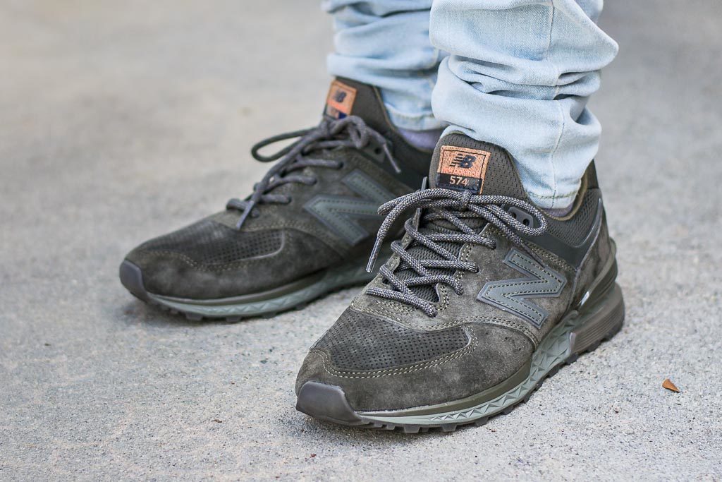 New Balance 574 Sport Suede Olive Review