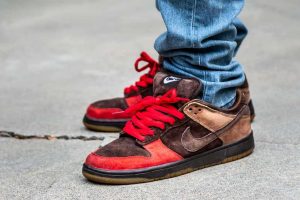 Nike Dunk Low SB Bison With Fully Laced Replacement SB Laces
