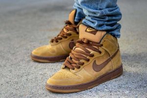 Nike SB Dunk High Wheat WDYWT On Feet