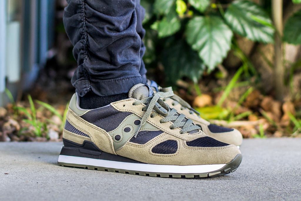 saucony shadow olive black