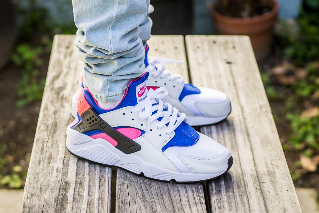 all white huaraches on feet