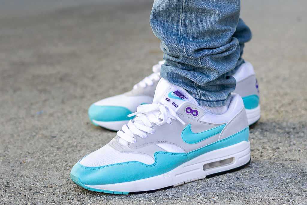 diente contacto instinto Nike Air Max 1 Aqua Anniversary On Feet Sneaker Review