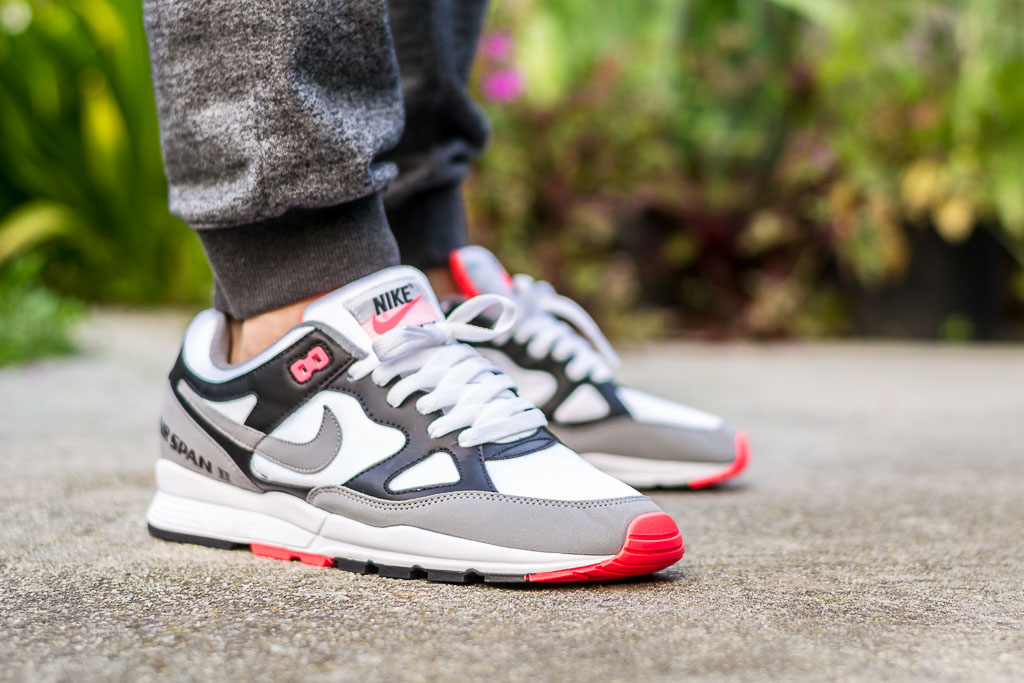 excitement Rustic detection Nike Air Span II Solar Red On Feet Sneaker Review