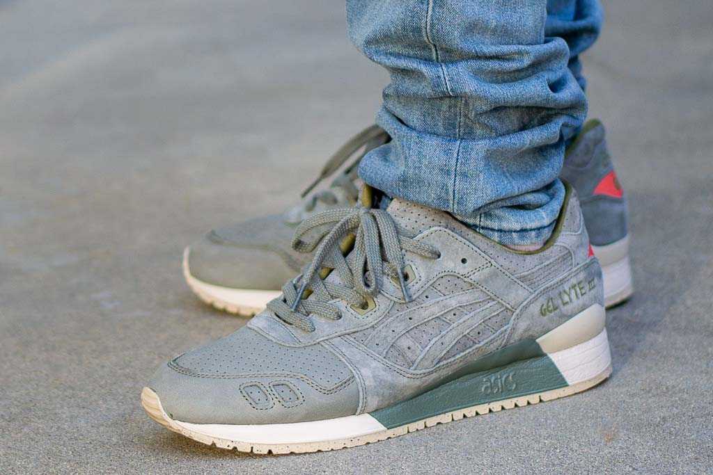 asics gel lyte iii agave green