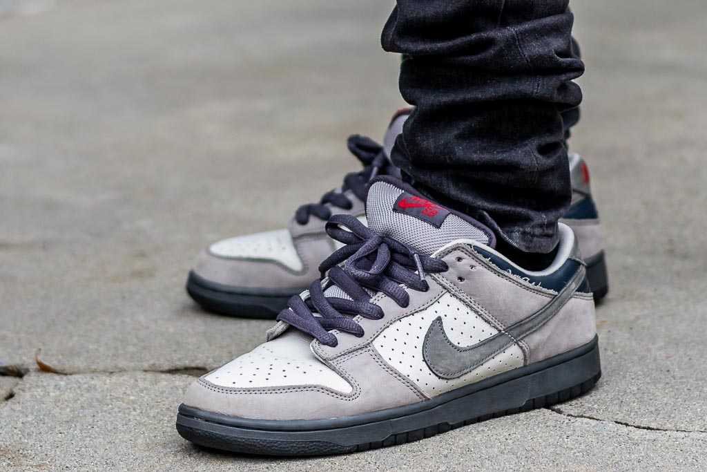 nike dunk low on feet