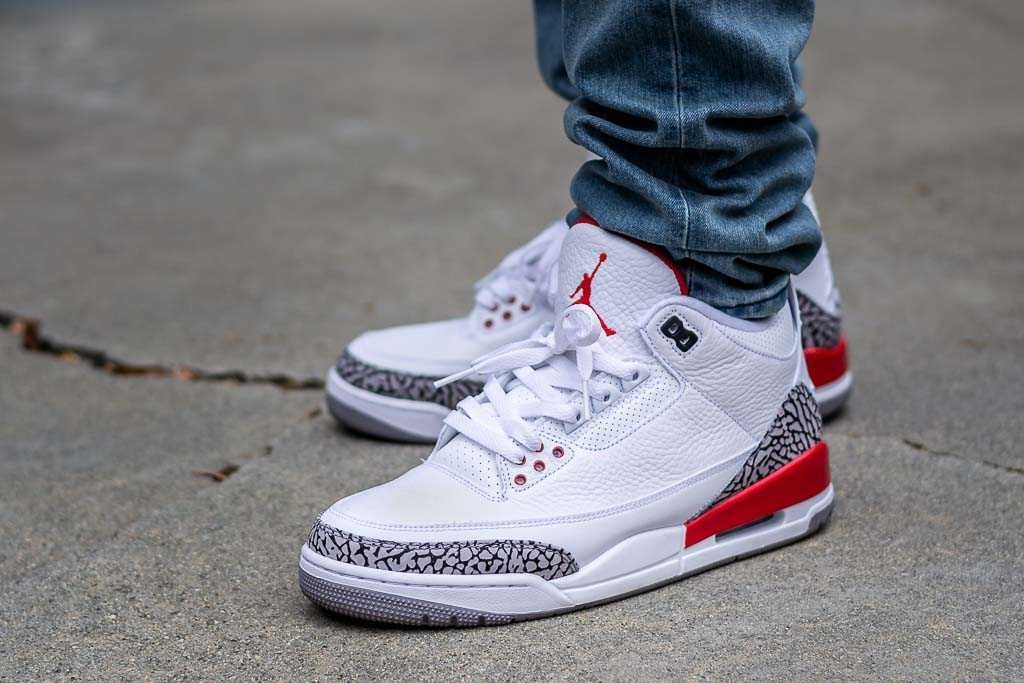 jordan 3 on feet