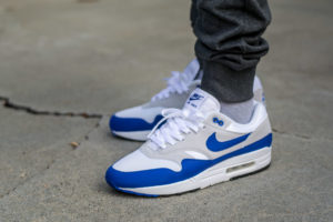 Nike Air Max 1 Anniversary Game Royal on foot