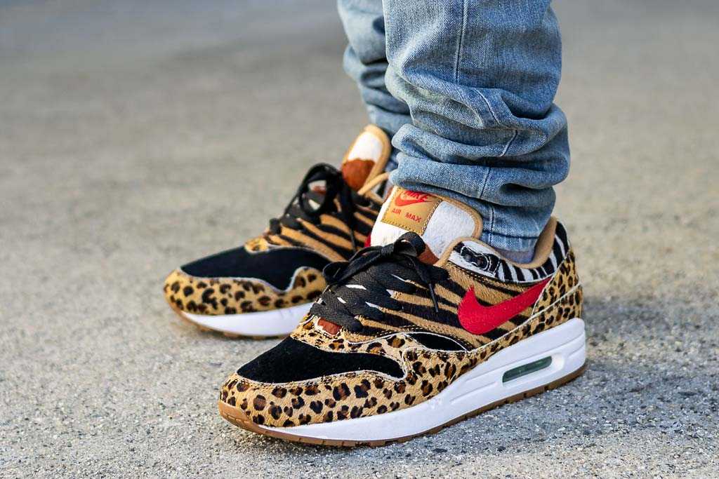 pronto bahía Remo Atmos x Nike Air Max 1 Animal Pack 2.0 On Feet Sneaker Review