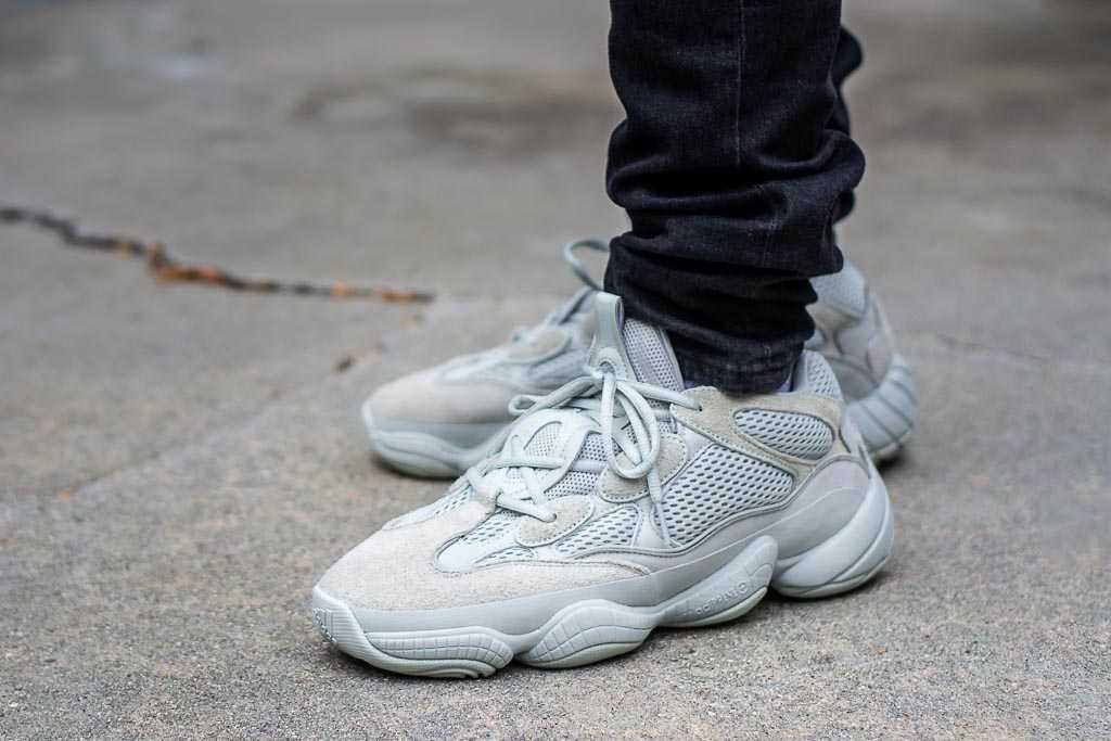 Adidas Yeezy 500 Salt On Feet Sneaker 