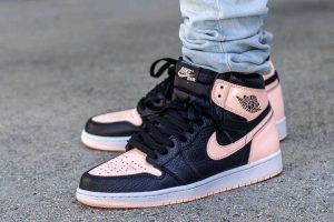 Air Jordan 1 High Crimson Tint On Feet 