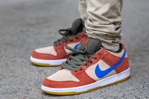 Corduroy SB Dunk Low Dusty Peach WDYWT On Feet