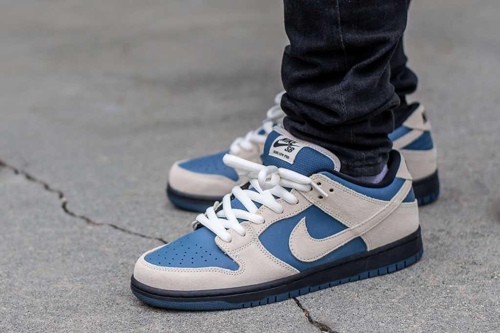 Nike SB Dunk Low Light Cream On Feet 