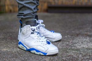 Air Jordan 6 Sport Blue WDYWT On FEet