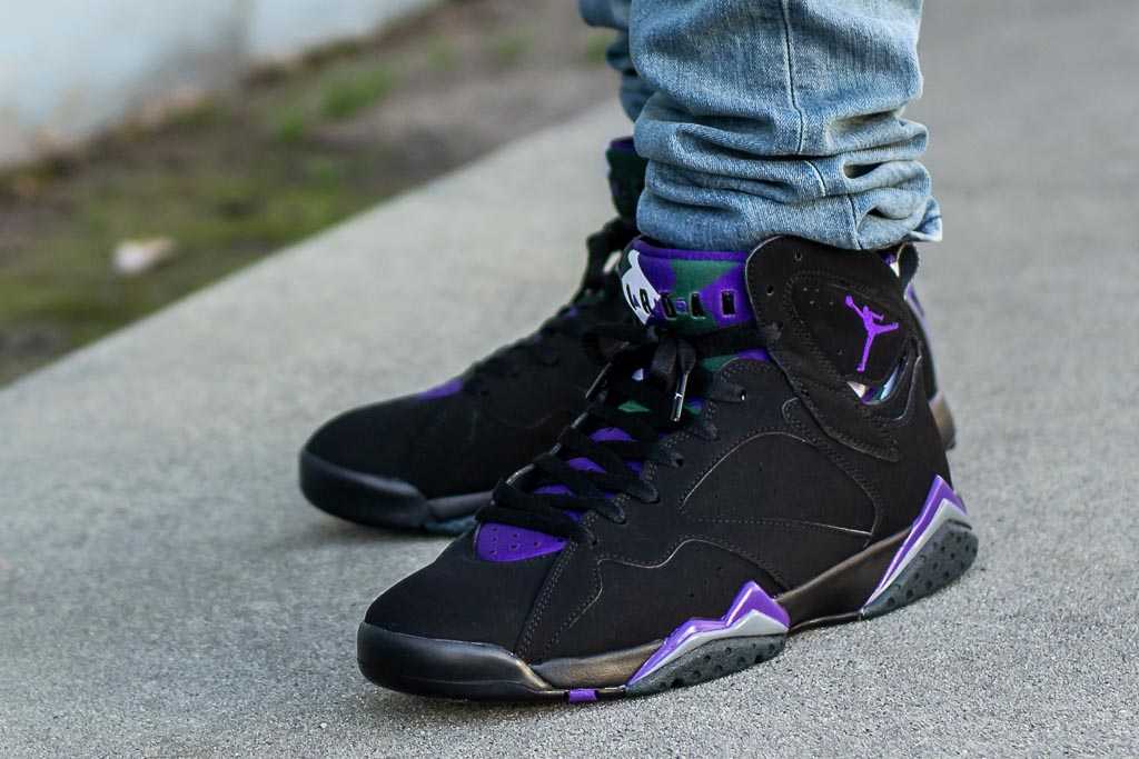 Air Jordan 7 Ray Allen On Feet Sneaker 