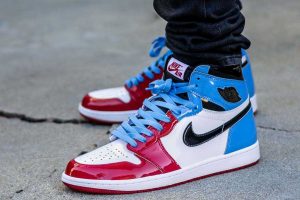 Air Jordan 1 Fearless Blue Laces WDYWT On Feet