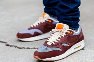 Air Max 1 Bronze Eclipse Skinny Laces WDYWT On Feet