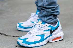 Nike Air Max2 Light Blue Lagoon WDYWT On FEet