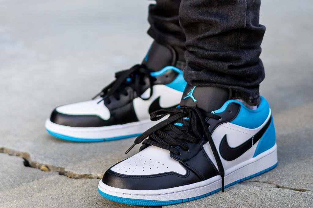 jordan 1 low on feet